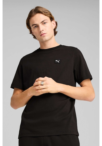 Puma Ess Elevated Tee Siyah Erkek Kısa Kol T-shirt Siyah