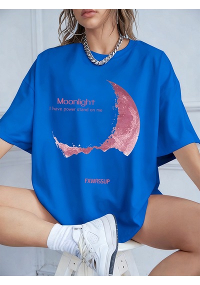 Noıssey Urban Pop Graphic Kadın Tişört Koleksiyonukod 5148 Saks