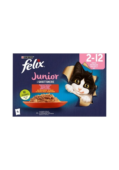 Felix Eko Yaş Kedi Maması 4'lü 85 G Tavuklu Yavru Kedi Maması 2'li Ekonomik Paket - 2 Adet Tarı