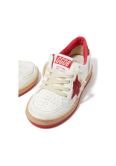 Golden Goose Çocuklar Için Yıldız Deri Spor Ayakkabılar Beyaz