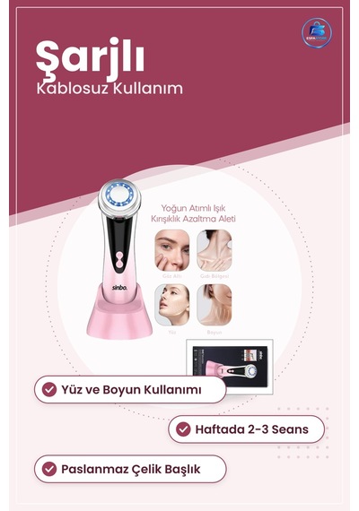 Cilt Bakım Aleti Yüz Ve Boyun Kırışıklık Azaltıcı Şarjlı Taşınabi