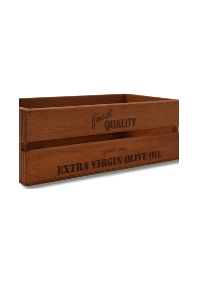 Ahşap Kasa Zeytinyağlık Yağdanlık Organizer 30x15cm
