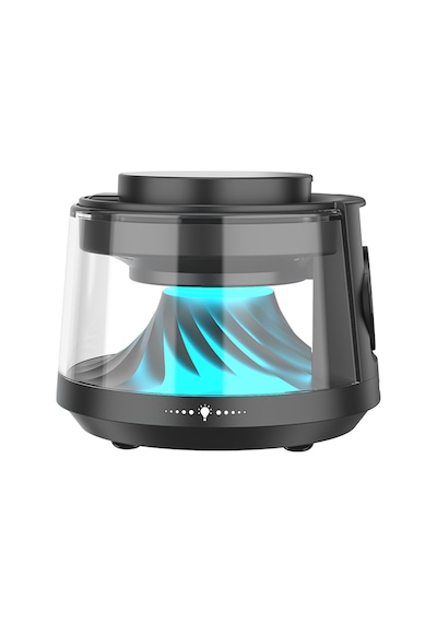 Wiwu Wi-w039 5in1 Kablosuz Şarj Standı Ambiyans Işık Bluetooth Speaker Hoparlör Özellikli 15w Siyah