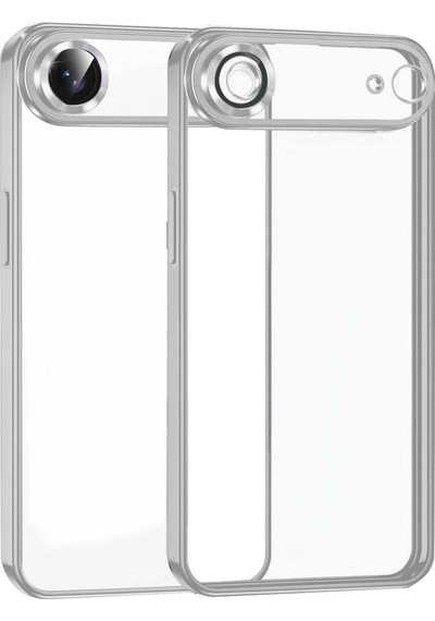 İphone 17 Air Razer Lensli Silikon - Gümüş