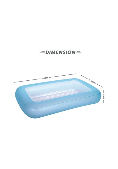 Bestway 65" X 41" X 10"/1.65m X 1.04m X 25cm Aquababes Pool Çok Renkli