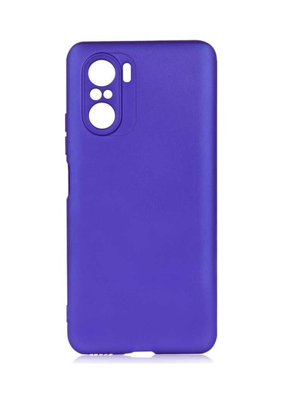 Kilifone - Xiaomi Uyumlu Poco F3 - Kılıf Mat Renkli Esnek Premier Silikon Kapak - Saks Mavi