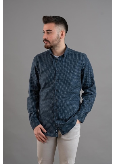Dorss Desenli Slimfit Kışlık Erkek Gömlek