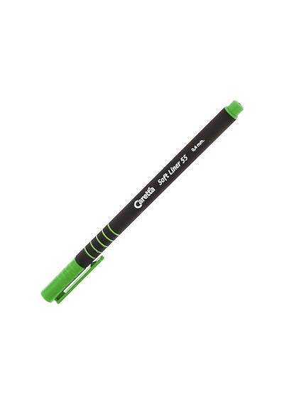 Caretta 55-04 Soft Liner Keçeli Kalem 0.4 MM Yeşil