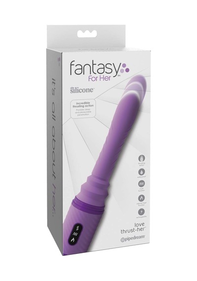 Pipedream Fantasy For Her Love Thrust-her, Mor, 12,25 İnç