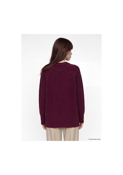 LC Waikiki Alıta Cıty Farkıyla Lcw Modest Bordo Triko Düz Oversize Kadın Tunik Bordo - 931178723 Bordo LC Waikiki Alıta Cıty Farkıyla Lcw Modest Bordo Triko Düz Oversize Kadın Tunik Bordo - 931178723 Bordo