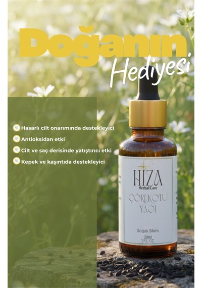 Hiza Herbal Care Doğal Çörek Otu Yağı 30 ML