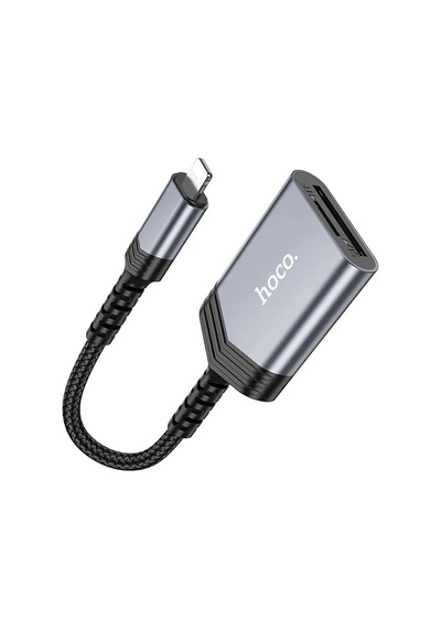 Hoco Ua25 2-in-1 iPhone Uyumlu Lightning Kart Okuyucu- 5775 Renkli