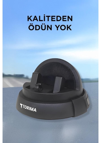 Torima JX-059 360 Derece Dönebilen Numaratörlü Güçlü Araç İçi Telefon Tutucu Siyah