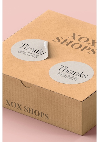 Thanks Küçük İşletme Sticker 3x3cm St2180 Çok Renkli
