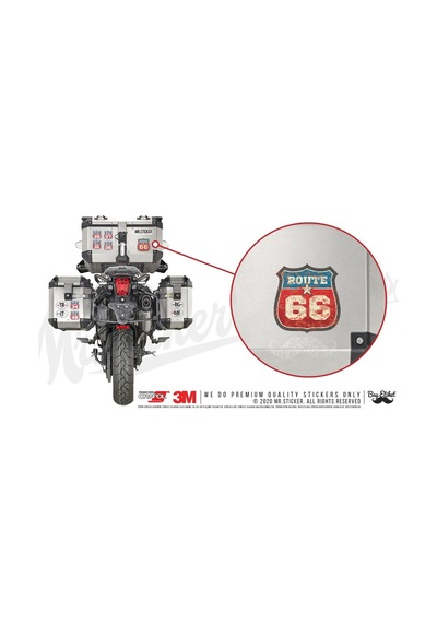 Rou8 Vintage Route 66 Sticker