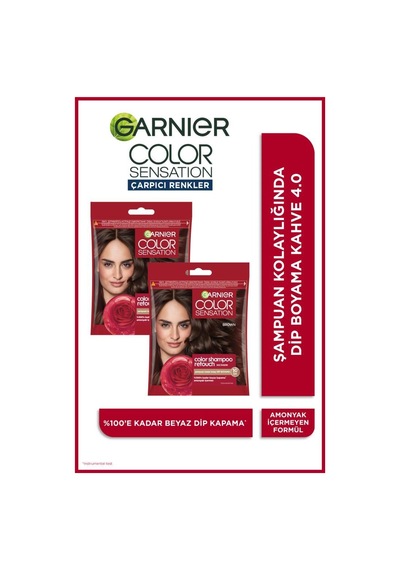 Garnier Color Shampoo Retouch Şampuan Kolaylığında Dip Boyası 2'li