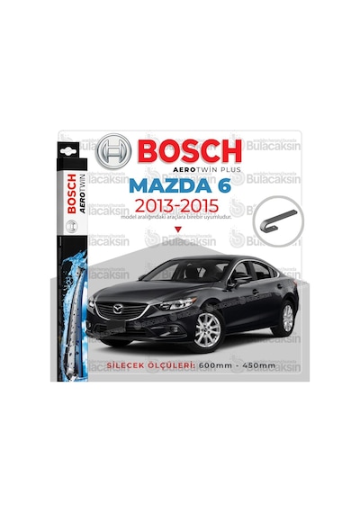 Mazda 6 Muz Silecek Takımı 2013-2015 Bosch Aerotwin