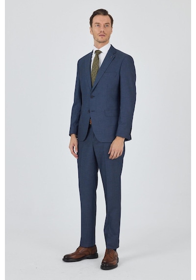 İmza Lacivert Mono Yaka Esnek 6 Drop Comfort Fit Classic Takım Elbise 1001250152 Lacivert İmza Lacivert Mono Yaka Esnek 6 Drop Comfort Fit Classic Takım Elbise 1001250152 Lacivert