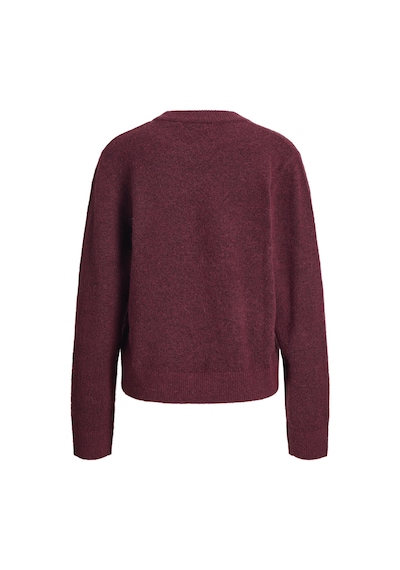 Jack & Jones Kadin Bisiklet Yaka Alpaka Yünlü Kazak - Evi - 12281702 Cabernet