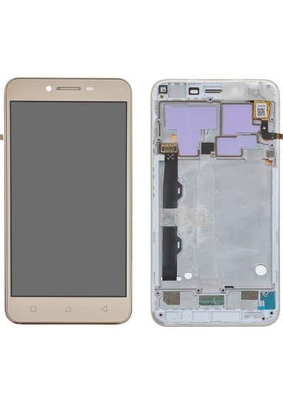 Lenovo K5 Plus A6020A46 Lcd Ekran Dokunmatik Gold Çıtalı