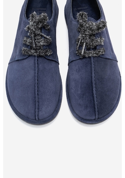 Luvishoes Luvi Shoes Denora Lacivert Süet Hakiki Deri Kadın Günlük Ayakkabı Lacivert