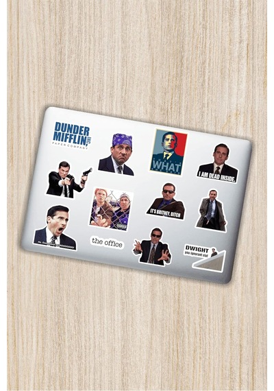 The Office Tasarımlı Dekoratif Laptop Notebook Tablet Telefon Sticker Set 010 1