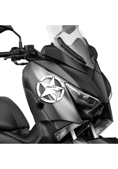 Yamaha Xmax Yıldız Sticker Etiket Beyaz 2 Adet