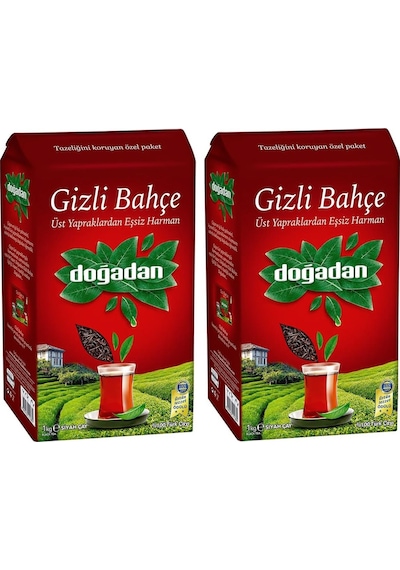 Doğadan Gizli Bahçe Siyah Çay 2 x 1 KG