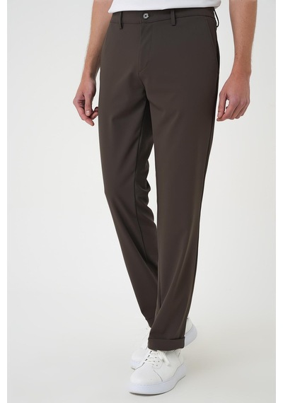 Efor Comfort Fit Beli Lastikli Toprak Jogger Pantolon P 1185 TOPRAK