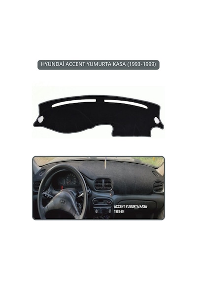 Hyundai Accent Yumurta Kasa 1993-1999torpido Koruma Halısı Gri Kenar