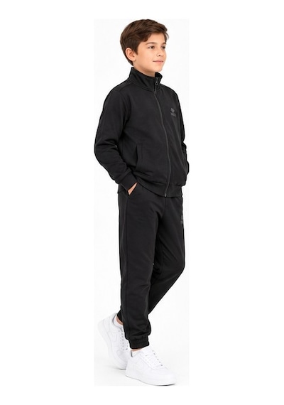 TOMMYLIFE Tommy Life Unisex Çocuk Eşofman Takımı 2 İplik Siyah-11337
