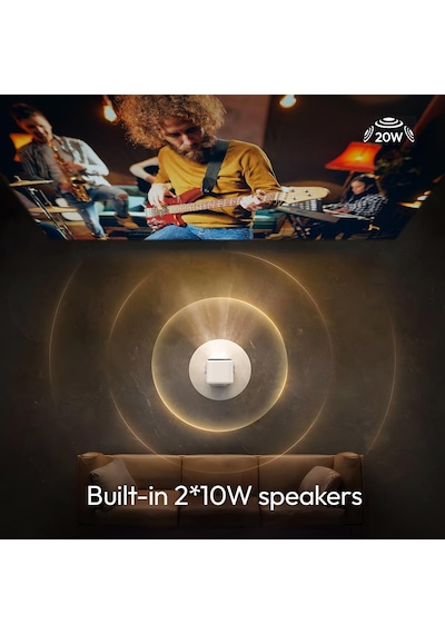 Byıntek Ufo U90 Taşınabilir Projeksiyon Cihazı 1080p, 4k Destekli, Android 11, 20800 Mah Bataryalı