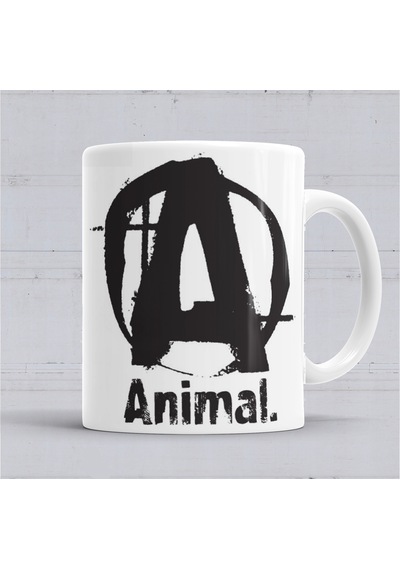 Animal Logo Kupa Bardak Porselen Karışık