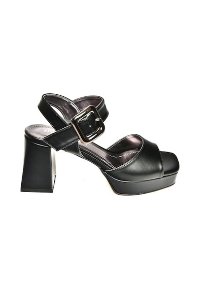 Fox Shoes U820009709 Siyah Kalın Topuklu Kadın Ayakkabı Siyah