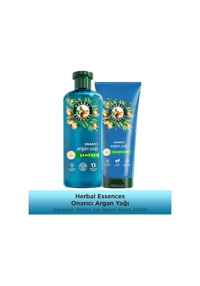 Onarıcı Argan Yağı Şampuan 350ml, Onarıcı Argan Yağı Saç Kremi 250ml