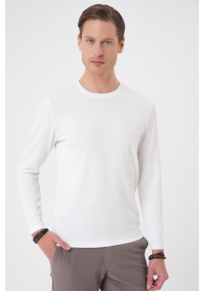 Efor Ts 887 Slim Fit Beyaz T-shirt Beyaz