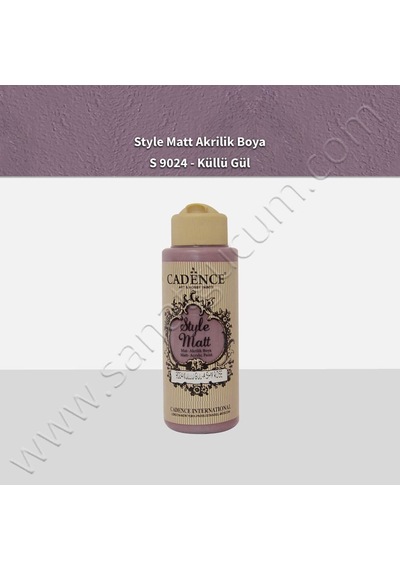 Cadence Style Matt Akrilik Boya 120 Ml. S9024 Küllü Gül