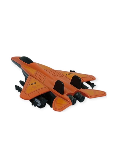 Çek Bırak Metal Mini Savaş Uçağı 10 Cm - Kırmızı Lisinya Diğer