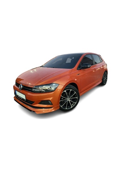 Volkswagen Polo Uyumlu 2018 - 2020 Aero Style Marşpiyel Seti Vakum Parlak Siyah Boyalıdır