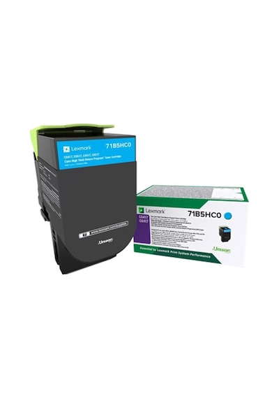 Lexmark Cx417 Mavi Toner Yüksek Kapasiteli 71B5Hc0 (3.500