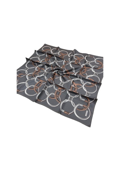 Armine İpek Eşarp 2025 Kış - 9203-51 Twill - Füme