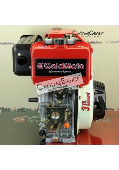 Goldmoto Gm186Faen-G7 Dizel Motor 10 Hp Marşlı Krank Mili Konik