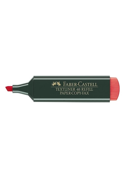 Faber Castell Fosforlu Kalem Kırmızı 2 adet Kırmızı