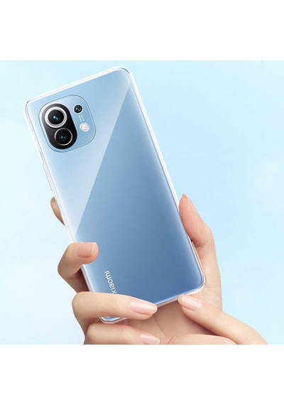 Rba Aksesuar Mi 11 Lite Kılıf Rba Süper Silikon Kapak - Renksiz Çok Renkli