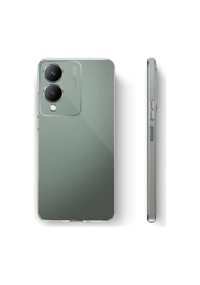 Vivo Y17s Kılıf Kamera Korumalı Şeffaf Kalın Üstün Koruma Silikon Cherena