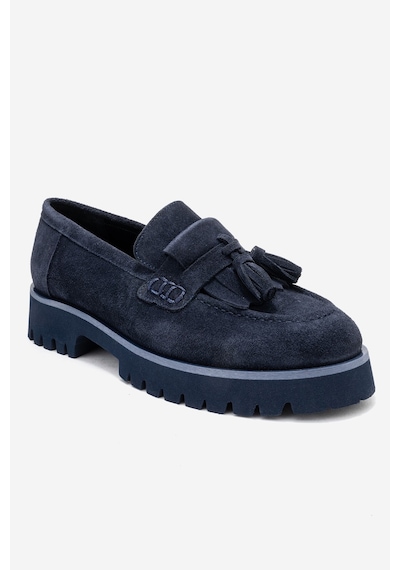 Luvishoes Luvi Shoes Poen Lacivert Süet Hakiki Deri Püsküllü Kadın Loafer Ayakkabı Lacivert Luvishoes Luvi Shoes Poen Lacivert Süet Hakiki Deri Püsküllü Kadın Loafer Ayakkabı Lacivert