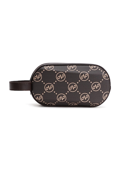 Newish Polo Erkek Deri Portföy Clutch Traş Kozmetik Bakım Ve Günlük El Çantası - New351 Kahverengi-kahverengi