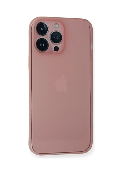 Apple iPhone Uyumlu 14 Pro Kılıf Pp Ultra İnce Kapak - Pembe İtdark30878