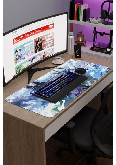 Tighnari Genshin Impact Anime Gacha V1 - 90x40 Xxl Gaming Mouse Pad Fare Altlığı