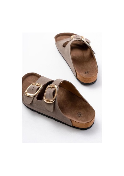 Alemdarshop P-101 Vizon Günlük Birkenstock Kadın Terlik